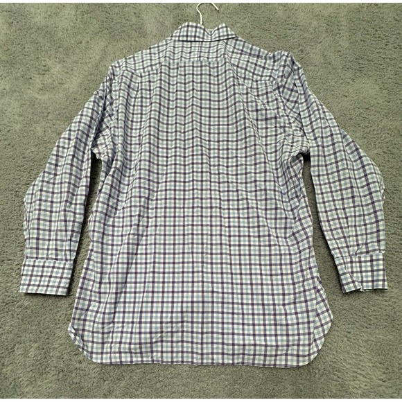 J. Crew Shirt Men's L Plaid‎ Button Down Long Sleeve Crosby 120's 2-ply Cotton - Picture 9 of 9